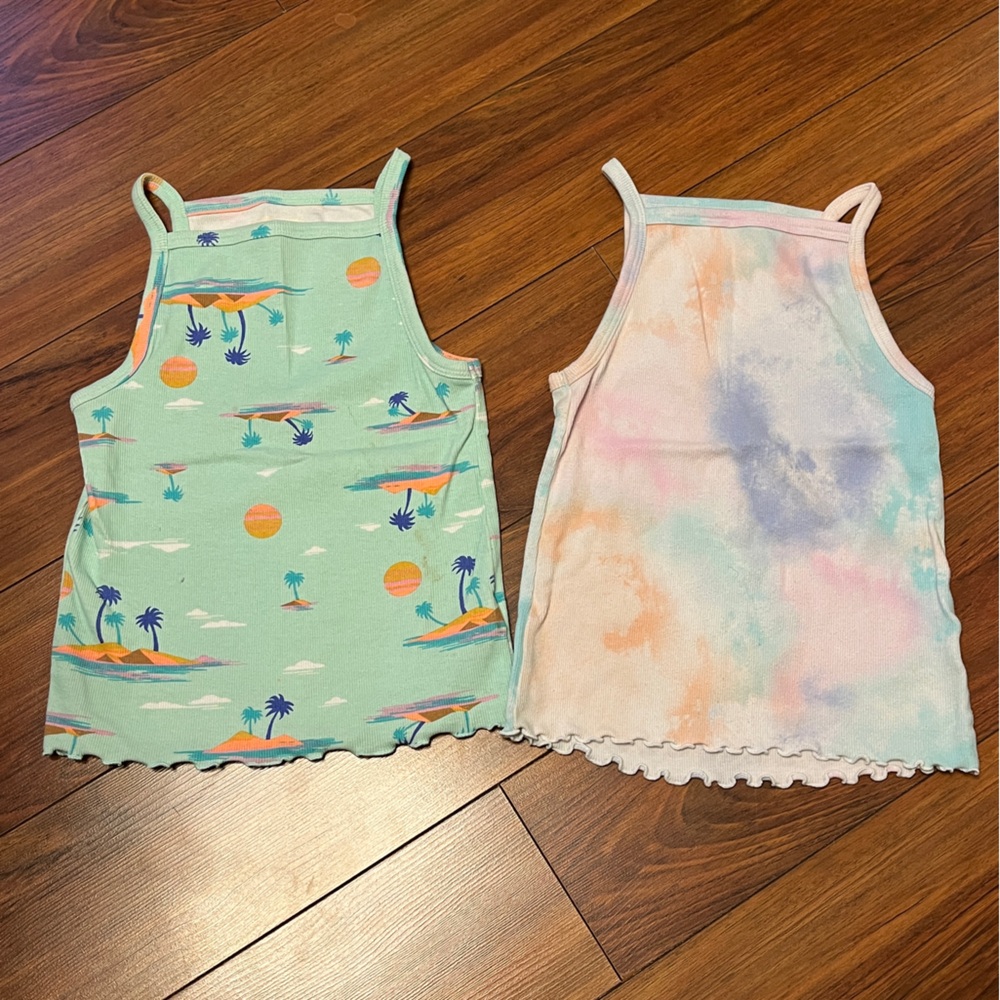 SO Girls Tropical and Tie-Dye Tank Tops